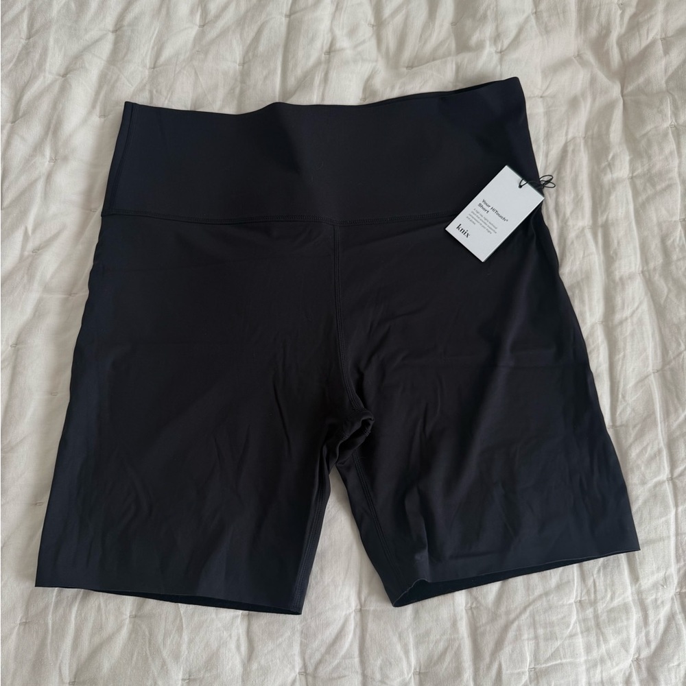 knix Black High-Rise Bike Shorts